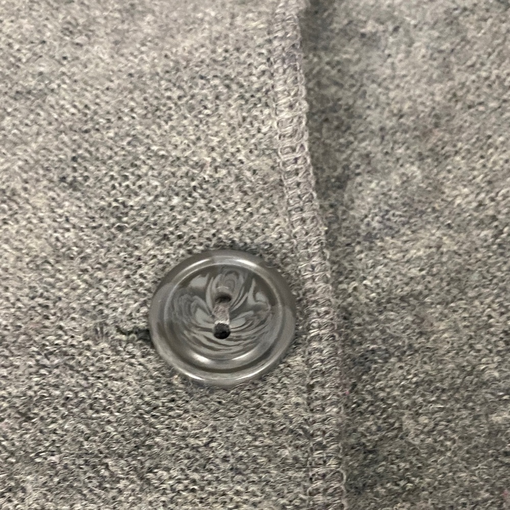 Jane Ashley Wool Blend Charcoal Button-Up Blazer - Picture 8 of 10